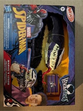 Nerf Marvel Venom Mouth Blaster - Purple, Black & White